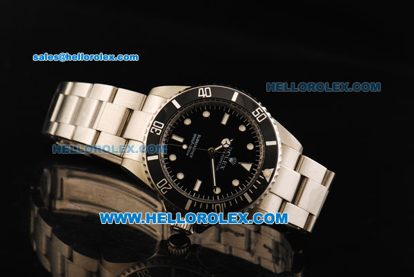 Rolex Submariner Oyster Perpetual Date Automatic Movement with Black Bezel and Dial - Click Image to Close